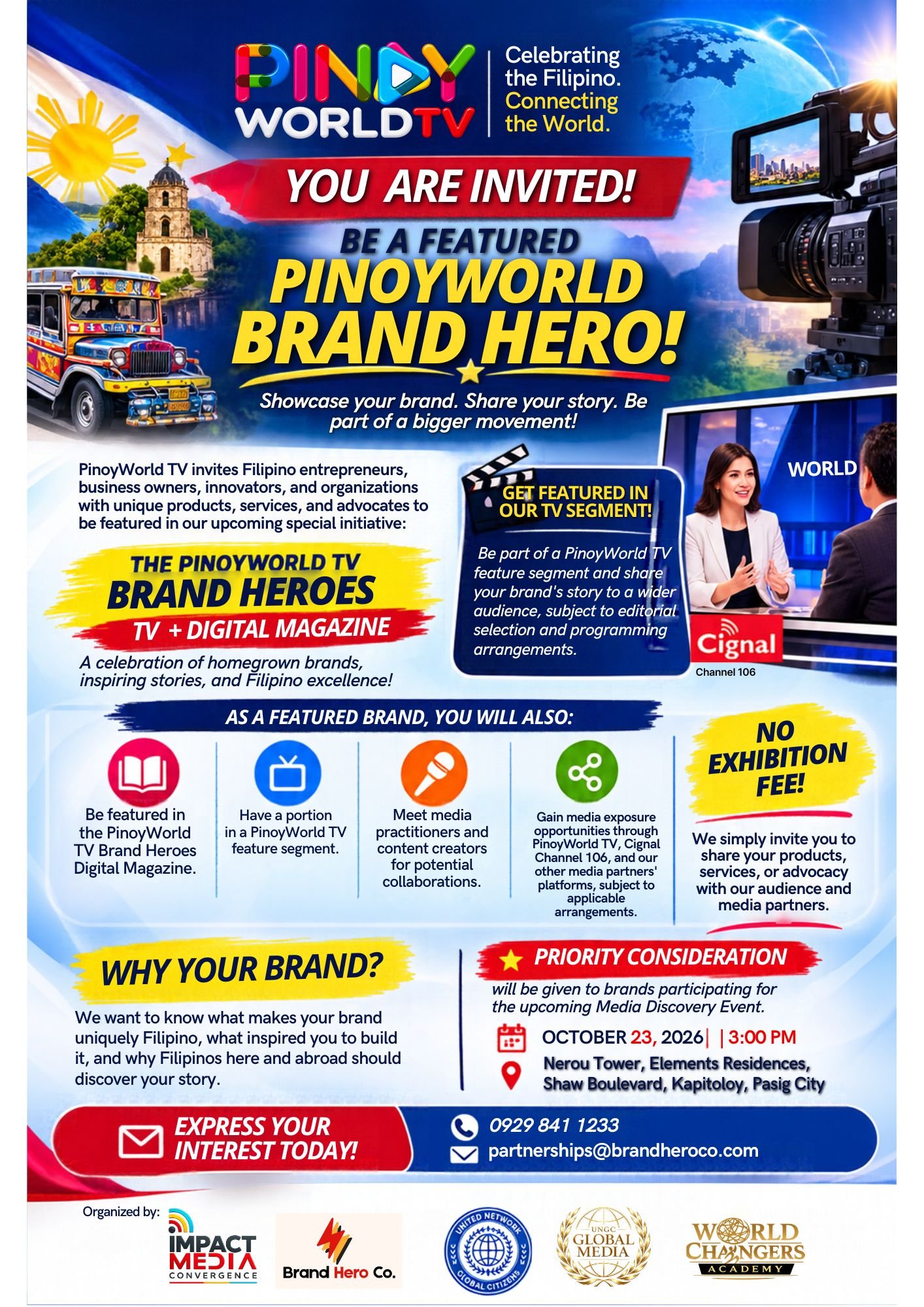 PinoyWorld TV Brand Heroes invitation